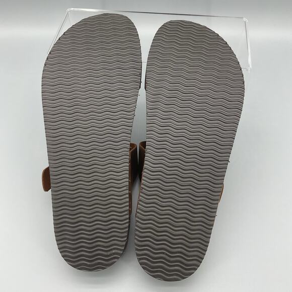 NEW White Mountain Women’s Crawford Leather Footbed Sandals Brown Size 10M - Picture 8 of 10